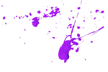 purple brush isolated on transparent background purple watercolor,png.