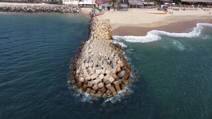 Aerial photo of the resort in Cabuledo Angola