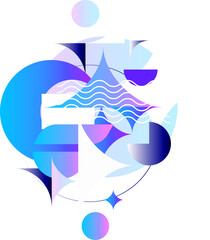 Obraz premium abstract geometric element