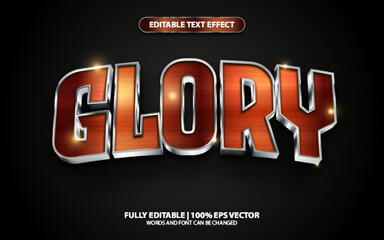 Text Effect 3D Glory