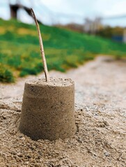 tools on the ground in autumn