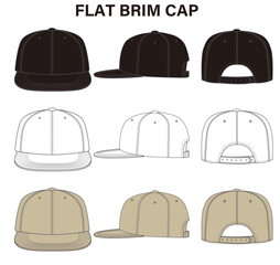 FLAT BRIM CAP
