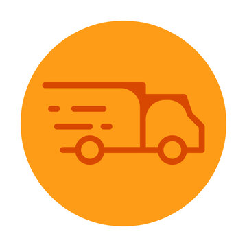 Car delivery sticker. Courier delivery element vector illustration. Cartoon delivering parcels, city map, transport, drone, fast delivery express