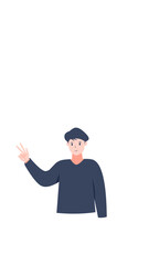 Drawing Man Half Poses illustration