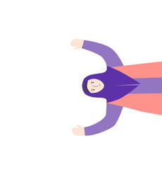 illustration of Half Woman pose