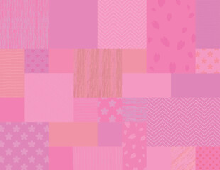 背景素材 手書き風 桜 春 ピンク色