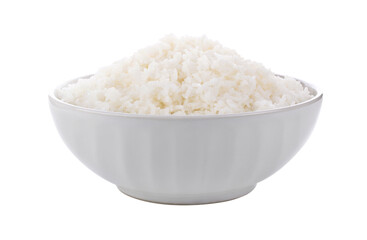 Rice in a bowl on transparent png