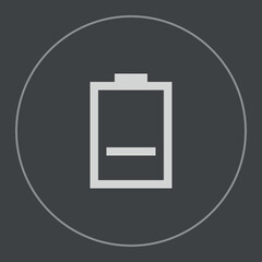 Battery icon for web user interface design