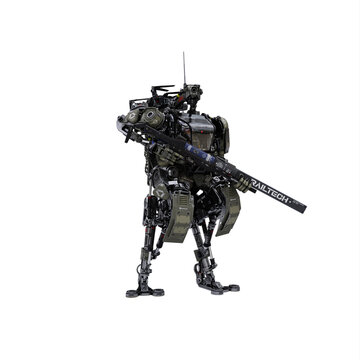 Heavy Combat robot cyborg soldier