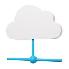 node cloud storage 3d render