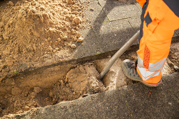 Gehweg Baustelle