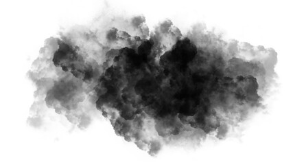 black smoke, black cloud overcast