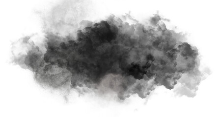 black cloud after fire