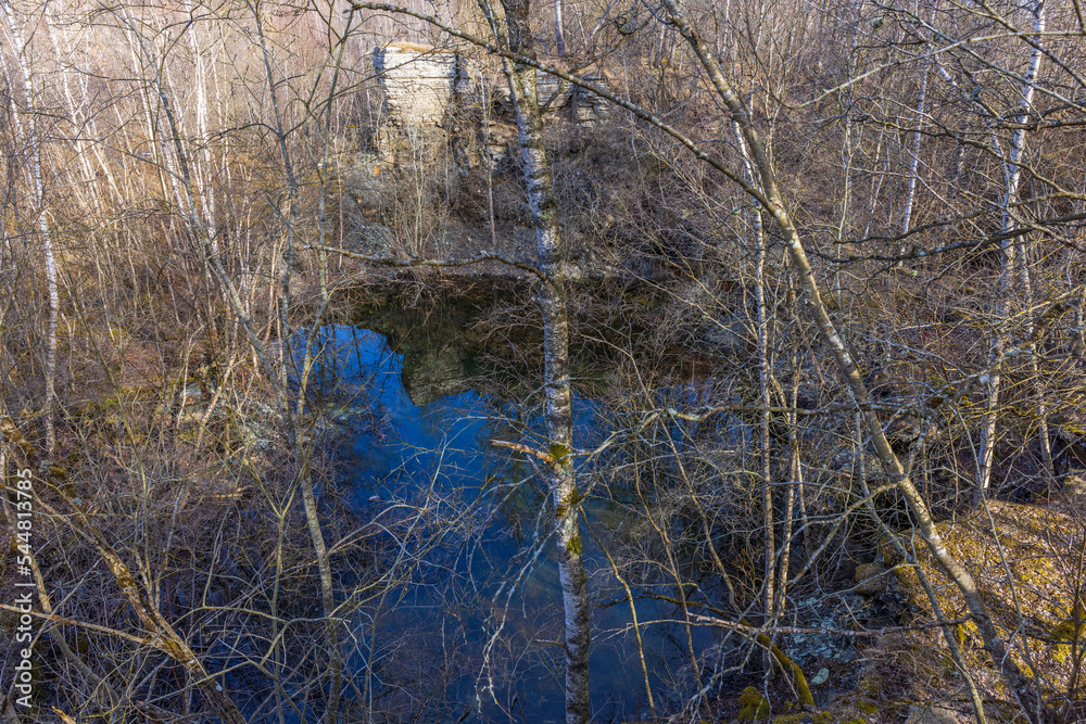 Poster Lake in an old quarry