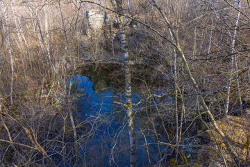 Lake in an old quarry