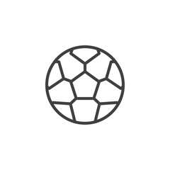 Football ball line icon