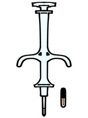 犬猫用マイクロチップのイラスト素材