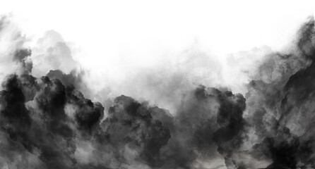 black smoke effect border
