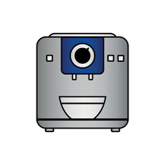 Coffee maker icon on white background. 