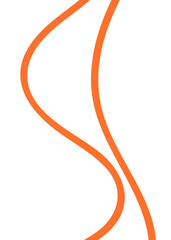Orange Lines Abstract Transparent 