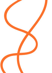 Orange Lines Abstract Transparent 