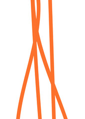 Orange Lines Abstract Transparent 