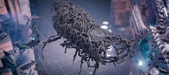 Abstract and futuristic art.