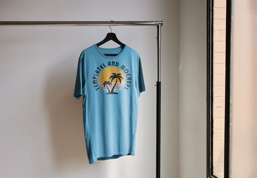 T Shirt Mockup on a Hanger 