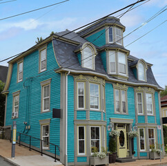 Lunenburg's colorful homes in Nova Scotia