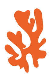 Orange Organic Abstract Shape 