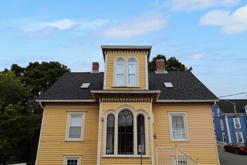 Lunenburg's colorful homes in Nova Scotia