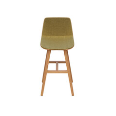 chair isolate on a transparent background, interior furniture, 3D illustration, cg render