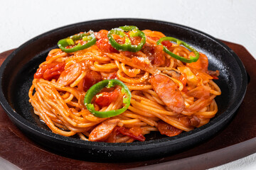 普通のナポリタン　Spaghetti alla Napoletana Italian food - 544823752