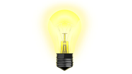 light bulb isolated on white background