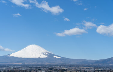 富士山とその裾野風景