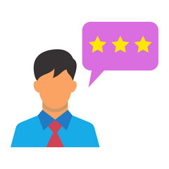 Customer Review Flat Icon