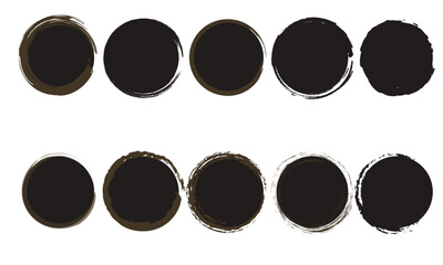 illustration of a set of buttons with shapes