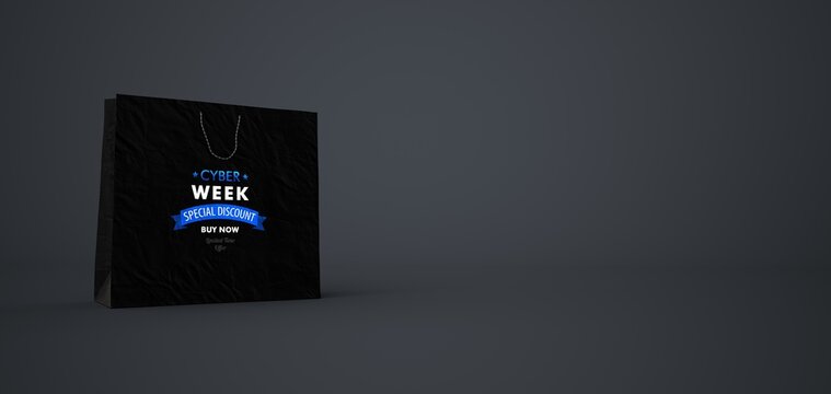 Cyber Week Special Discount Shopping Bag