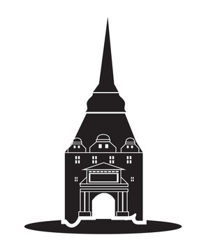 Steintor in Rostock als Vektoren