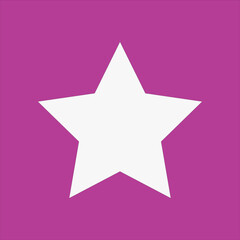 white  star icon on purple