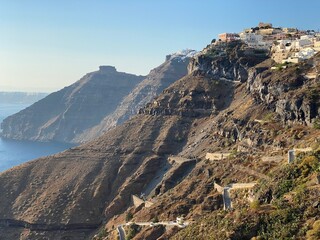 Santorini view from the mountain