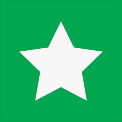 white star icon on light green