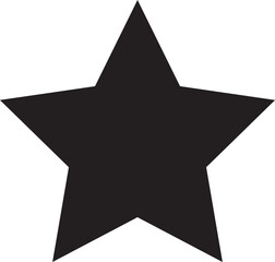 black star icon on white (vector)