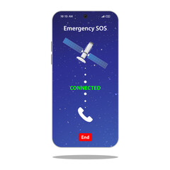 SOS emergency call via satellite on the phone, emergency services