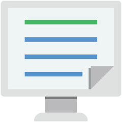 E News Flat Illustration