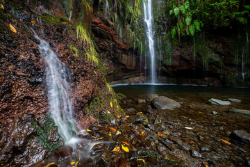 Fototapeta na wymiar Canary and Madeira waterfalls and cascades