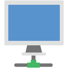 Screen Share Flat Illustration