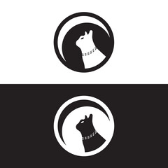 Obraz premium Circle cat vector animal logo 