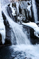 氷瀑と流水