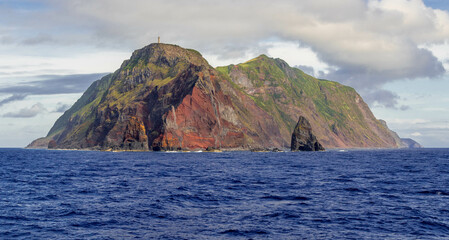 The west coastline of Sao Jorge, Azores islands, Portugal in the Atlantic ocean   © Pikalonca
